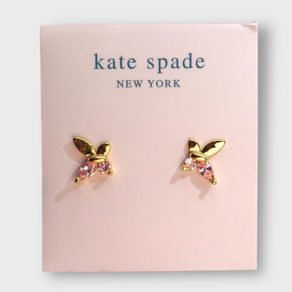 kate spade Jewelry - NWT Kate Spade Social Butterfly Studs Violet